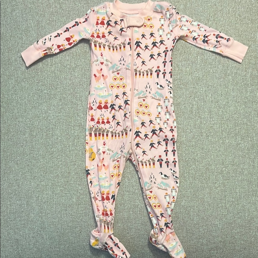 Pink 12 Days of Christmas Hannah Anderson Footie Pajamas